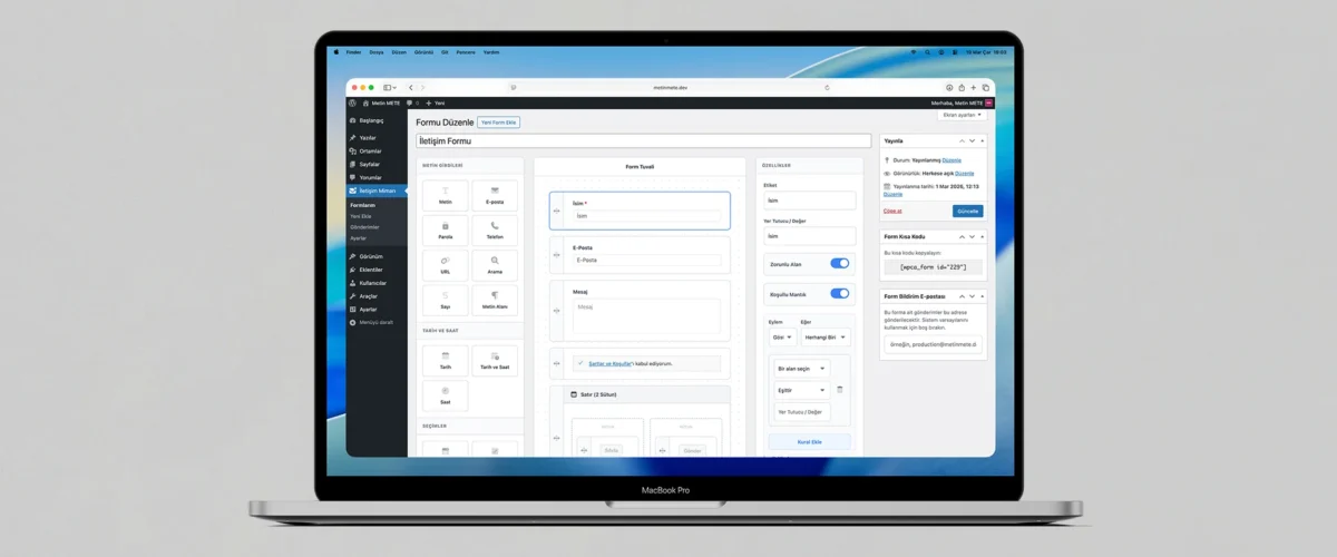 WordPress İletişim Mimarı